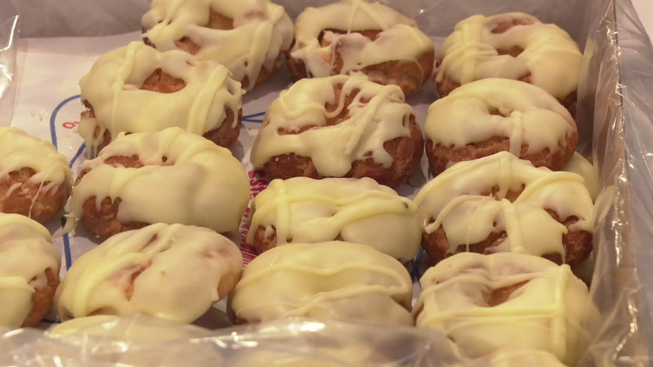 White Chocolate Glazed Doughnuts