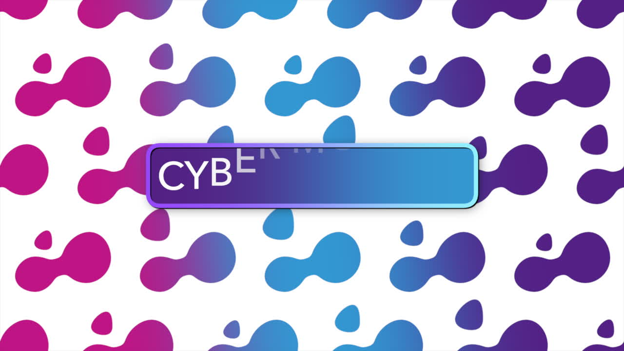 원 모양 1이 있는 멤피스 패턴의 사이버 월요일