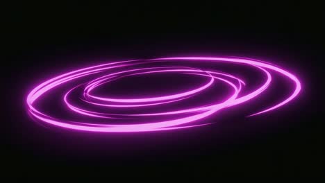 rutas de luz de neón abstractas