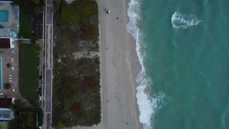 the beautiful beaches of miami filmed from above in 4k