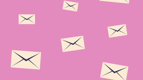 envelopes pattern social media animation