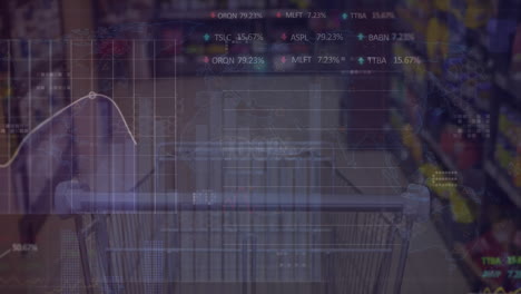 animación del procesamiento de datos sobre el carrito de compras