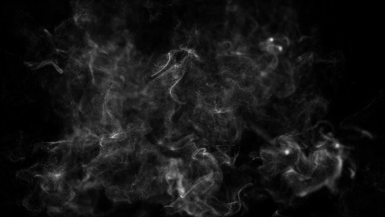 Filmisk, svævende røgslør i sømløs motion graphics-loop