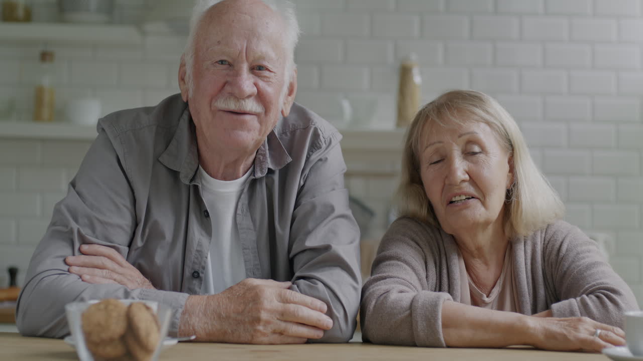 Happy Senior Couple at Home