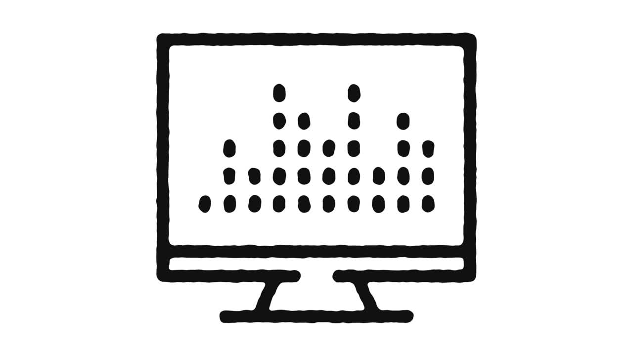 Sound Mixer Icon Animation Footage & Alpha Channel