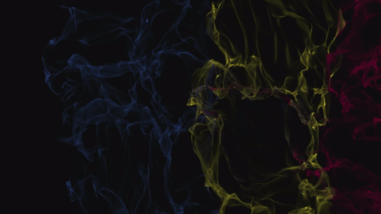 flag Moldavia turns into smoke. State weakening concept, alpha channel.