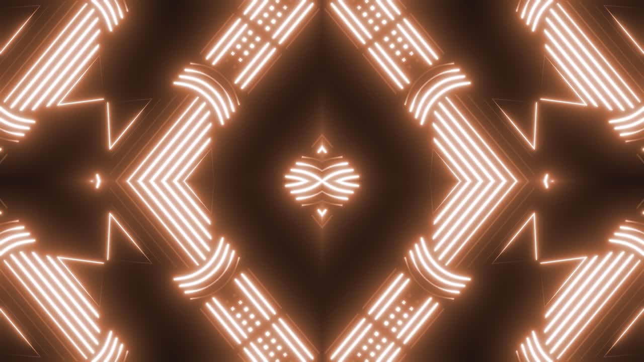 Abstract Neon Geometric Pattern