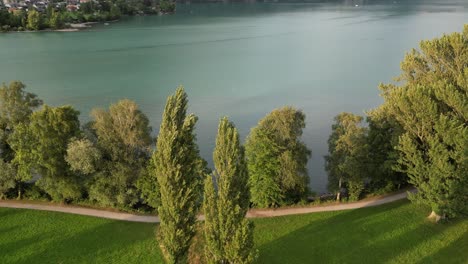 lakes and watery in gäsi betlis, walensee glarus, weesen walenstadt, switzerland