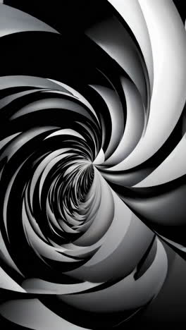 diseño de espiral abstracto en blanco y negro