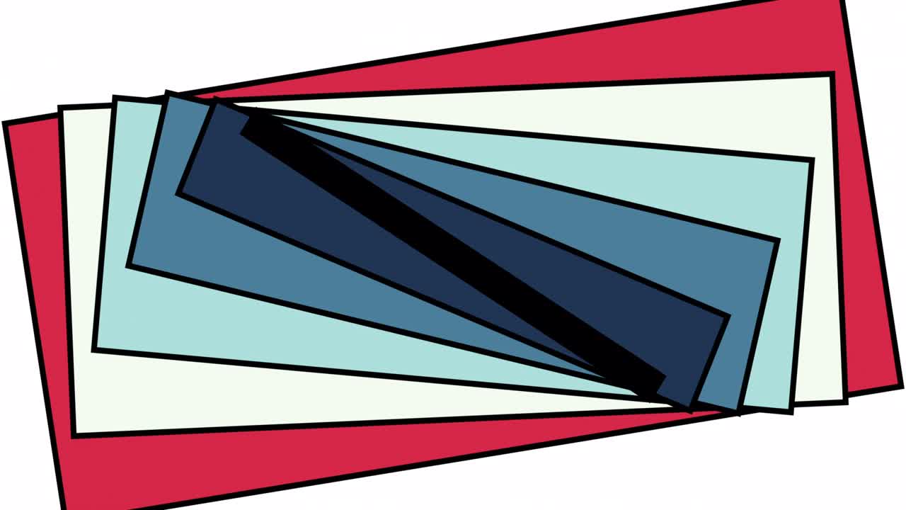 Colorful square opener, loading animation or transition animation. Abstract moving squares animation for loader or closing transition for social media.