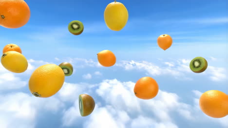assorted fruits in the sky