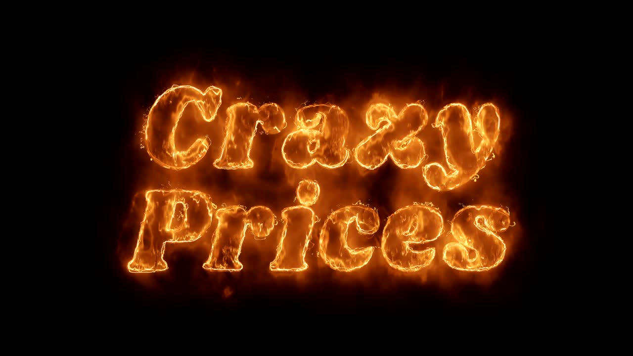 미치광이 가격 단어 뜨거운 애니메이션 불타는 현실적인 불 불꽃 루프