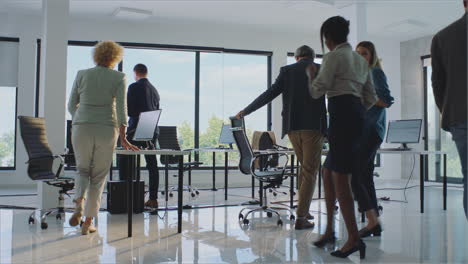 business people in modern office