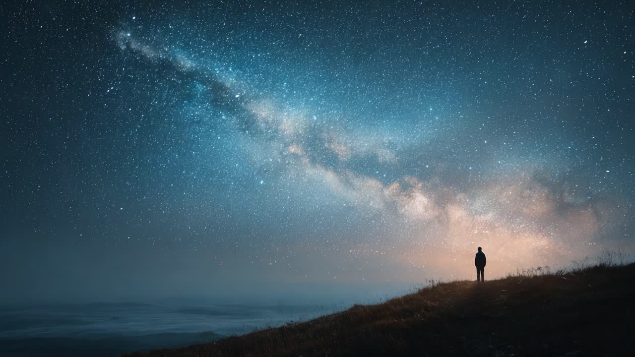 Un viaggio mozzafiato attraverso le meraviglie cosmiche: ammirare il cielo sconfinato, pieno di stelle e della maestosa Via Lattea, catturando la bellezza della serenità notturna