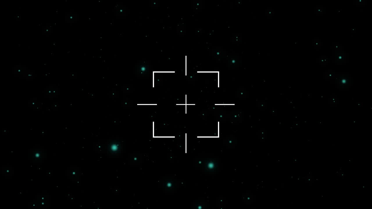 animación de la exploración y grabación del alcance de parpadeo blanco