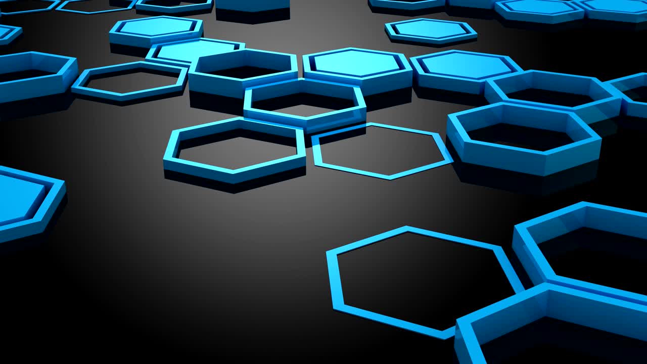 el fondo de los hexágonos