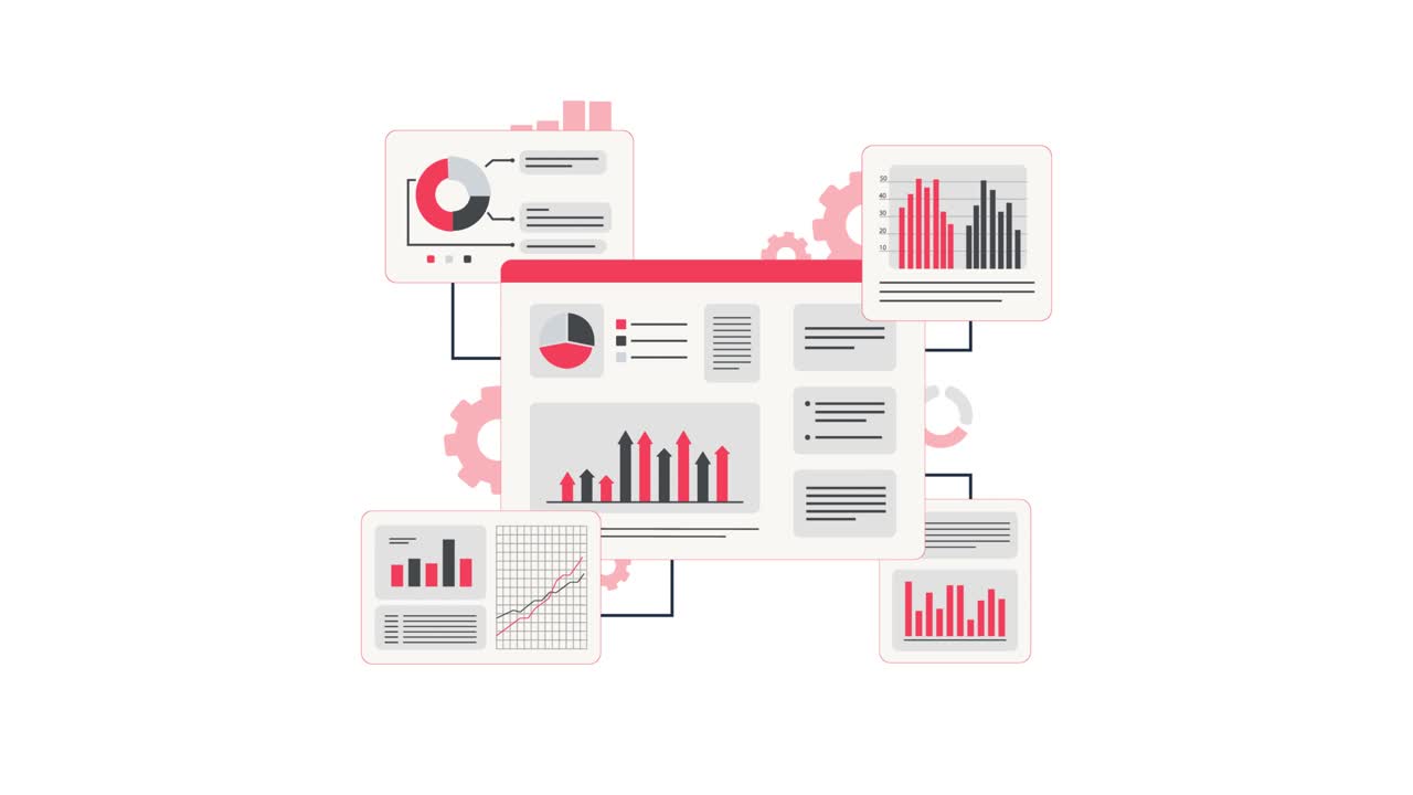 Animated Data Analysis and Business Intelligence Dashboard