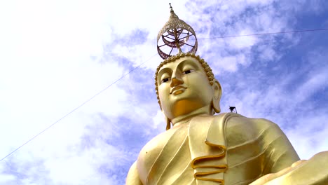 golden buddha statue on top of tiger cave temple