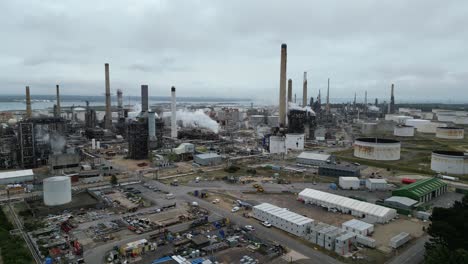 Fawley-Oil-Refinery-Hampshire-UK-drone,aerial-Fawley-Oil-Refinery-Hampshire-UK-drone,aerial