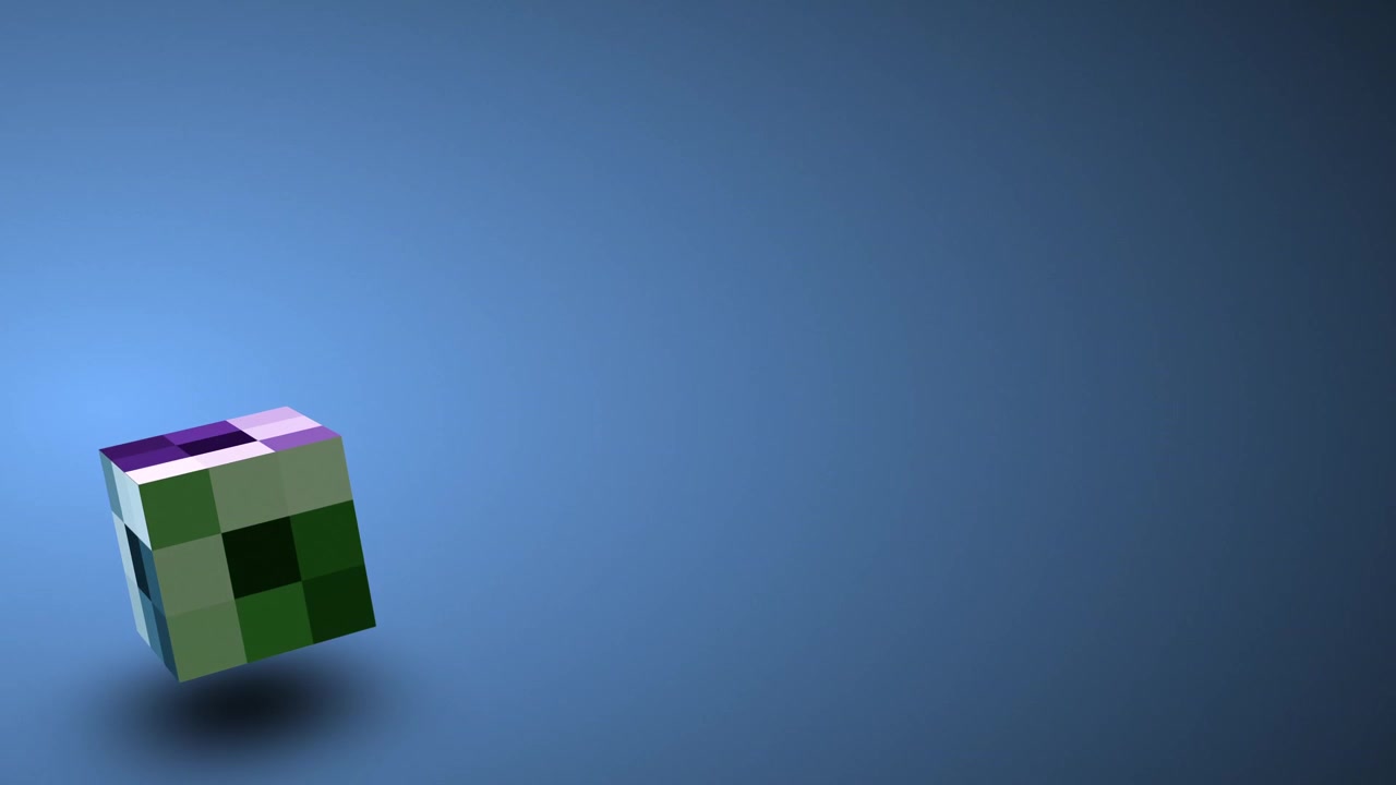10 sekunders sømløs loop af en 3D-kube lavet af farverige blokke med et tekstureret mønster. Langsom rotation på en glat blå gradient. Moderne minimalistisk baggrund til teknologi- og designprojekter.