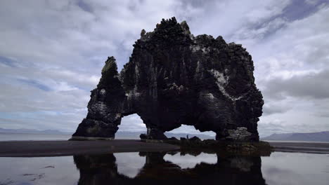 hvitserkur - the unique basalt rock in iceland.