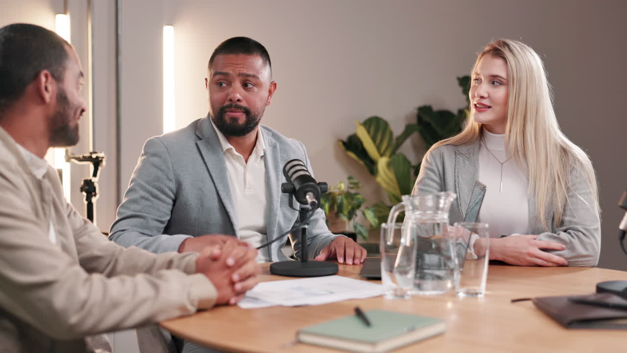 Podcast interview with business professionals