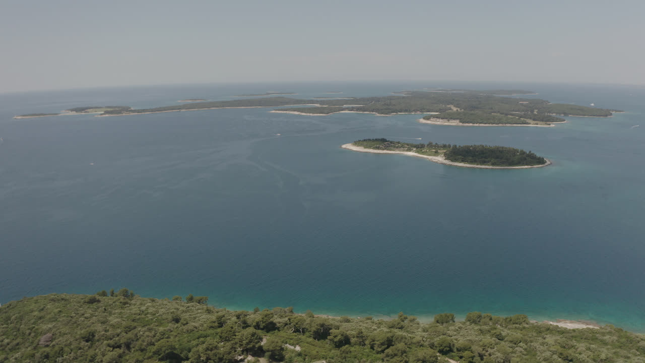 toma de croacia drone de la costa en 4k