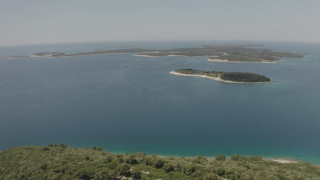 croatia drone shot of the coast in 4k