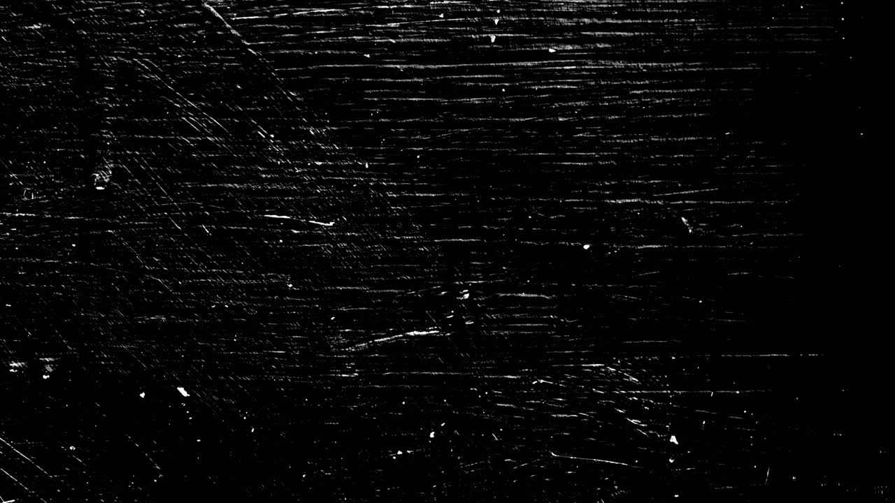Bevegelige svarte og hvite grunge-riper og støv-overlay