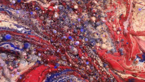 abstract paint swirls with bubbles