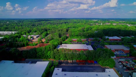 suburban business park nestled in atlanta’s woodlands—ideal for corporate, real estate, and environmental projects.