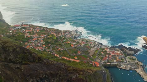 burned hill above porto moniz - madeira, portugal