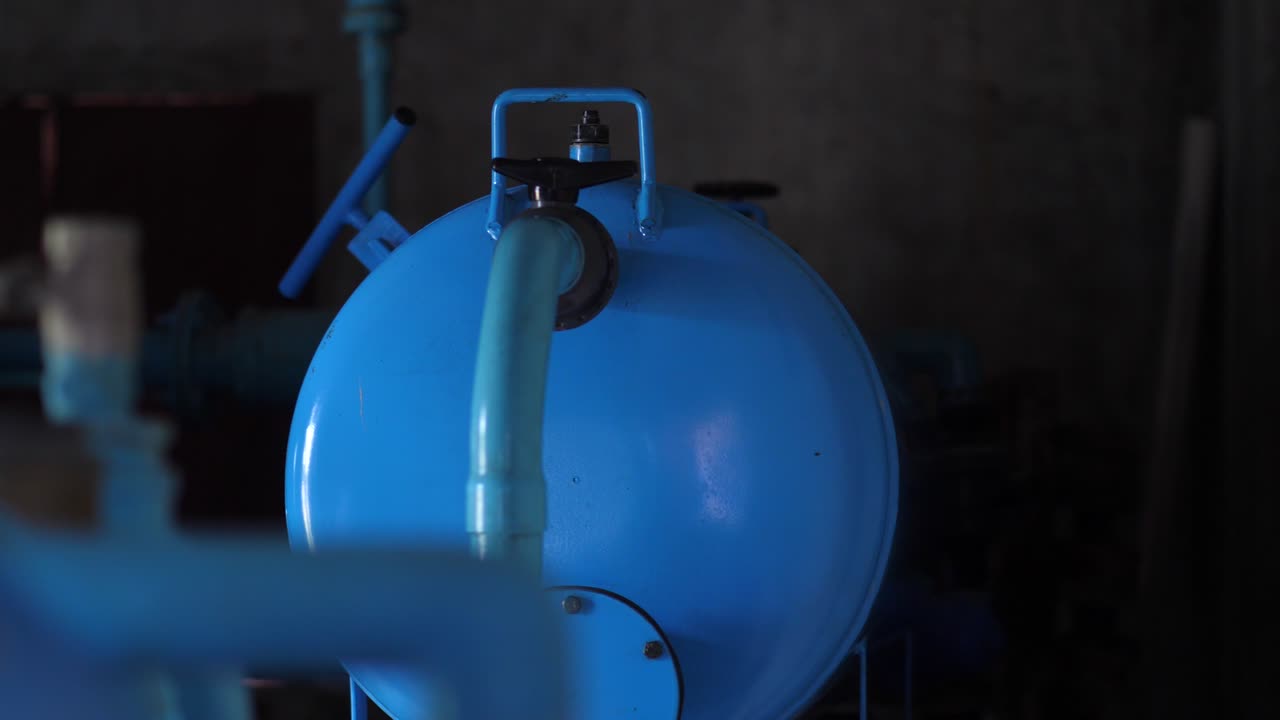 급수를 위한 관개 시스템, 파이프 및 수도꼭지