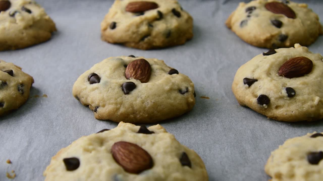Homemade Chocolate Chip Cookies In Closeup