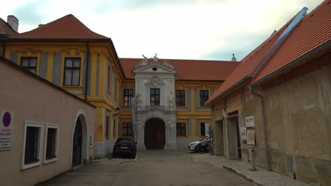 street in durnstein in a tiny town on the banks of the danube