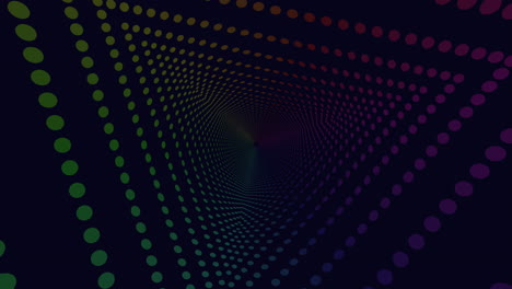 vibrant circles spin in hypnotic geometric spiral