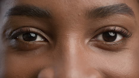 close-up of a woman's eyes