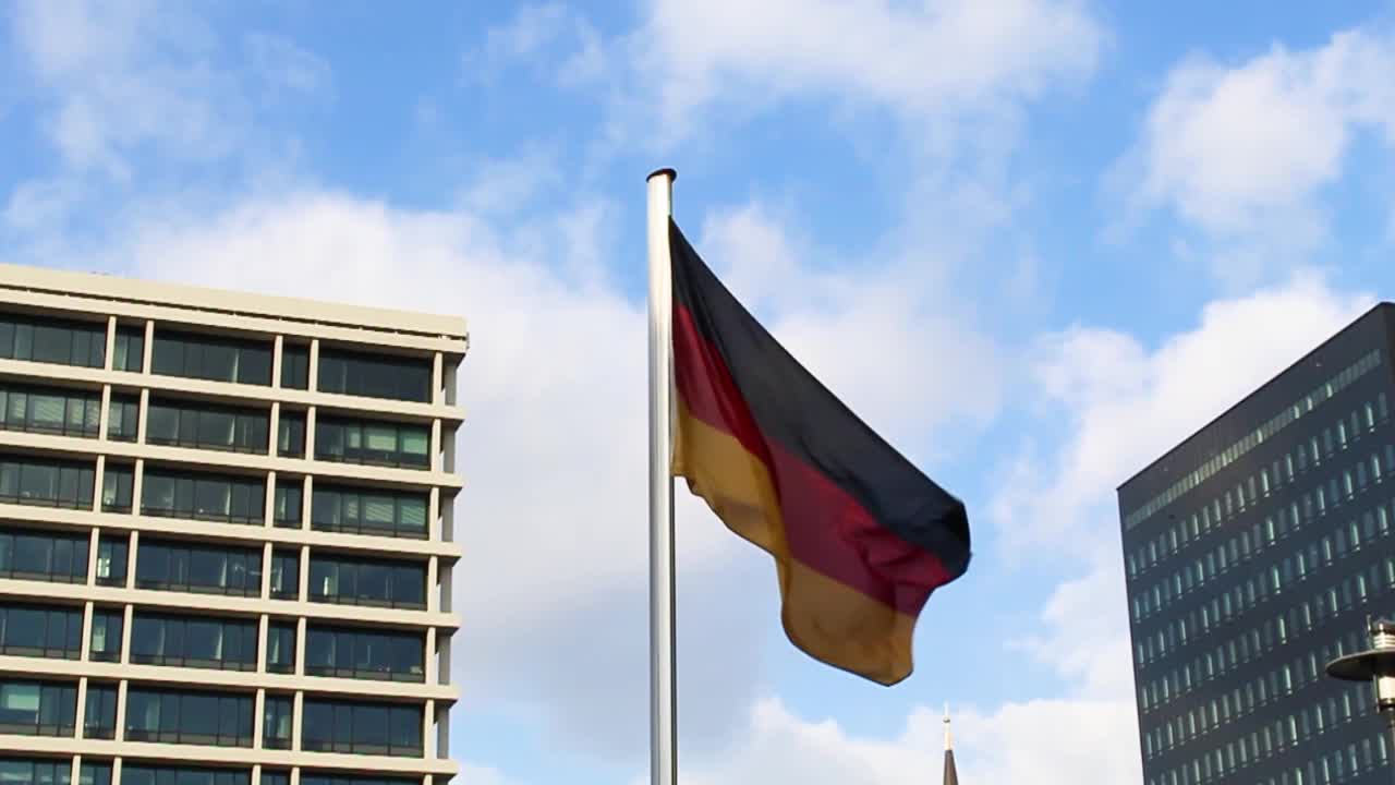 German Flag in the City
