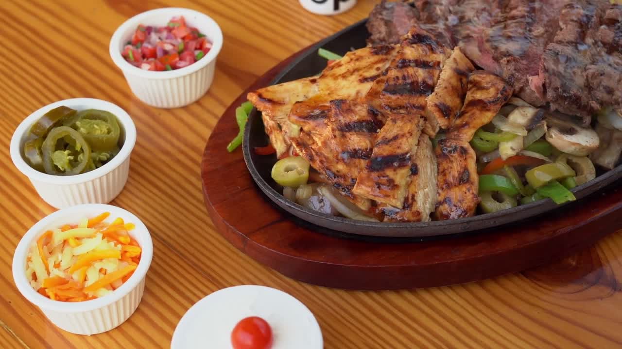 delicious food in fancy restaurant, close up shot