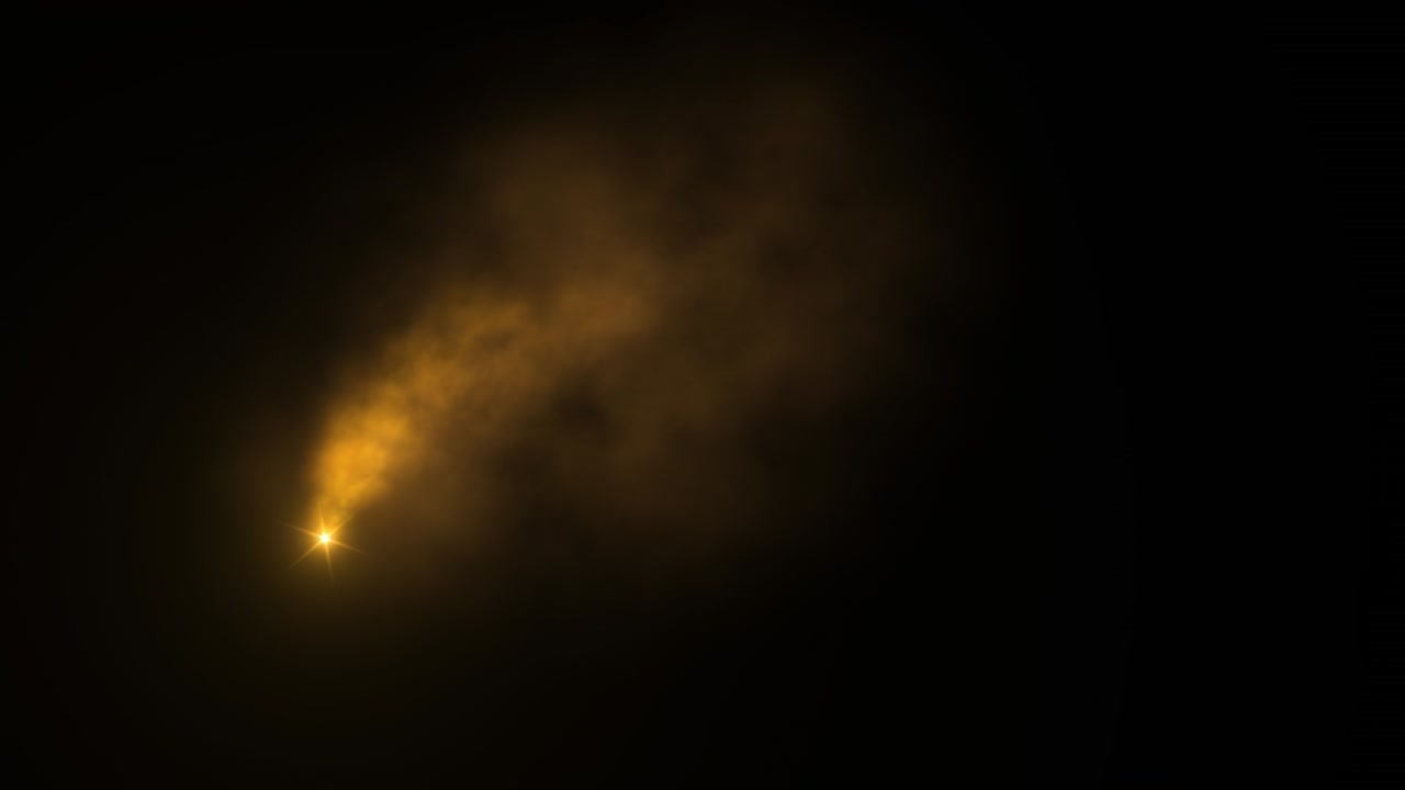 노란색 연기 비디오 효과