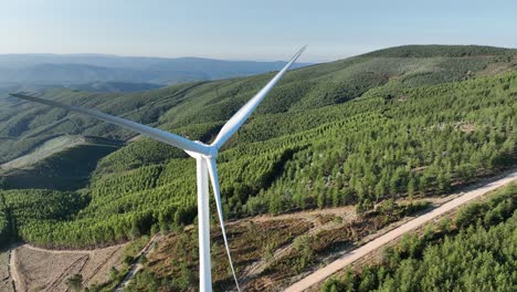 fast turning footage of a wind turbine