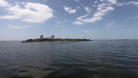 Vogelinsel-In-Holbox,-Mexiko-Zeitlupe