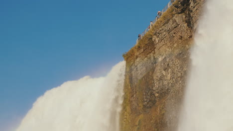 cataratas del velo de novia y americanas del niágara
