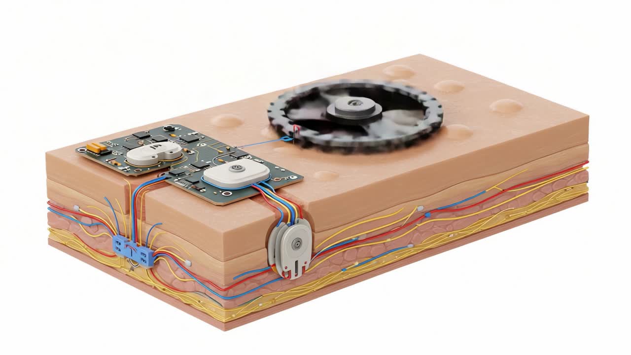 Innovative Design of a Multi-layered Circuit Board with Integrated Electronics and Cooling Mechanism Demonstrating Modern Engineering and Technology