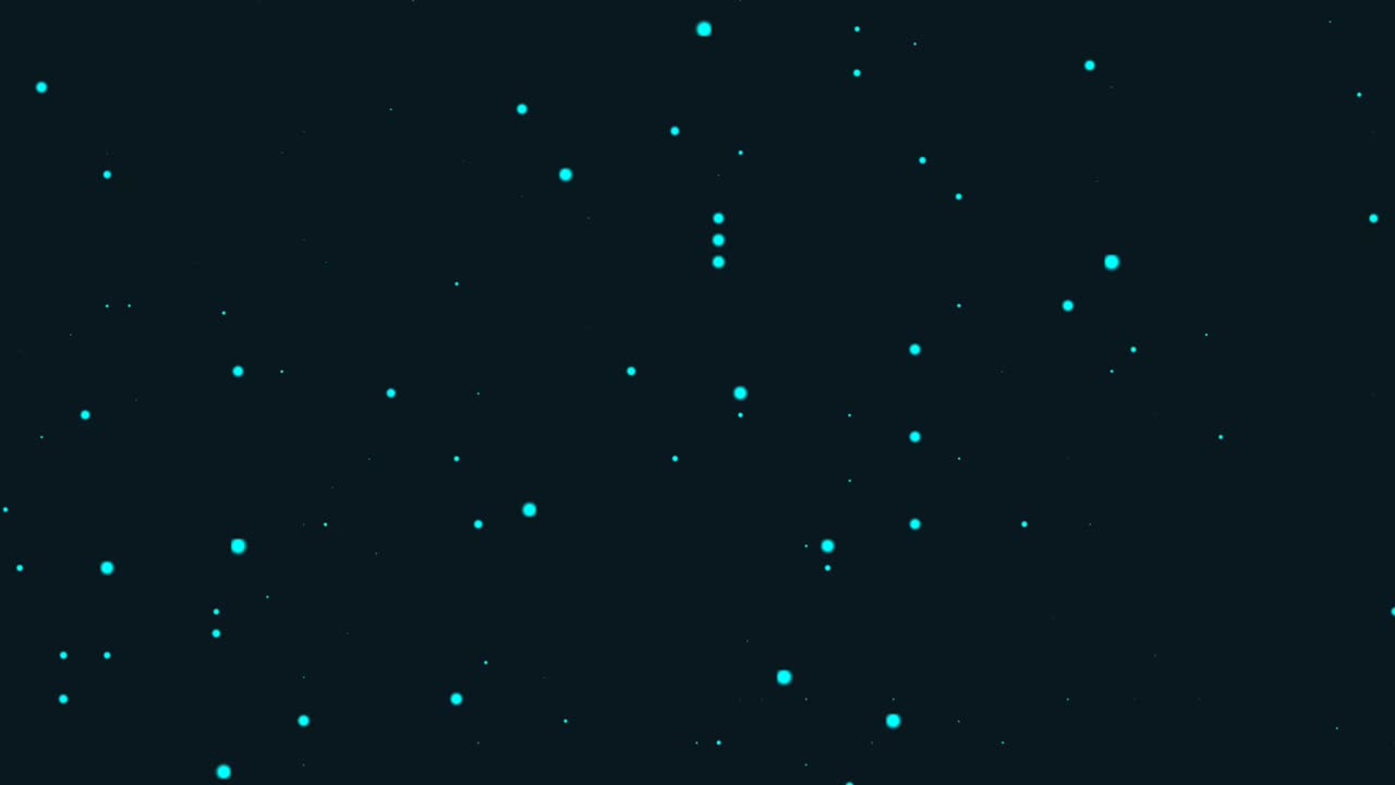 cielo negro abstracto con diminutas estrellas blancas, animación de fondo de nieve que cae