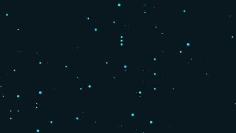 abstract black sky with tiny white stars, falling snow background animation