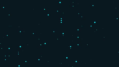 abstract black sky with tiny white stars, falling snow background animation