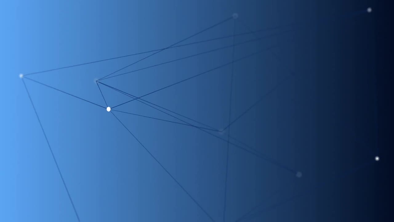 Digital generated video of geometric line