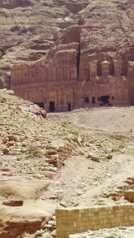 petra, jordan: ancient ruins and desert landscapes