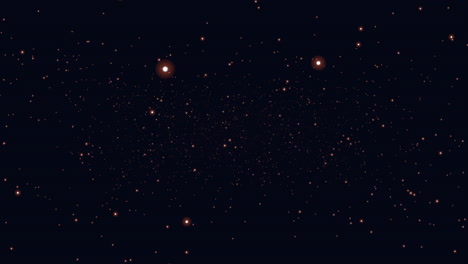 campos estelares con polvo de colores volando y brillos en la galaxia oscura